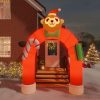 Christmas Inflatable Santa & Snowman Arch Gate LED – Model 4
