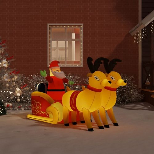 Christmas Inflatable Teddy Bear LED – 130 cm, Model 6