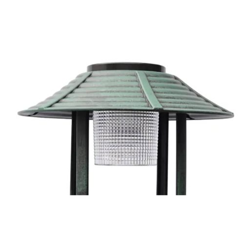 Bird Bath/ Feeder with Solar Light – Green