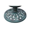 Bird Bath/ Feeder with Solar Light – Green