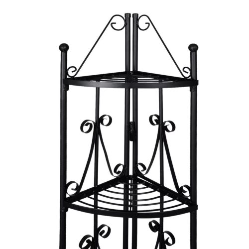 Corner Plant Rack – Black