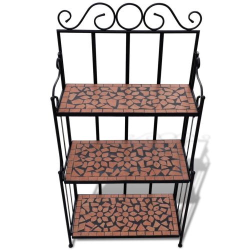 Mosaic Plant Stand – Terracotta