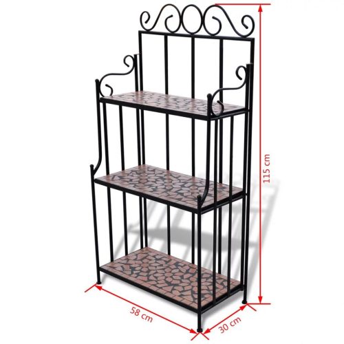 Mosaic Plant Stand – Terracotta