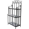 Mosaic Plant Stand – Black