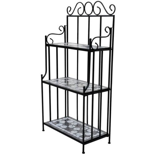 Mosaic Plant Stand – Black
