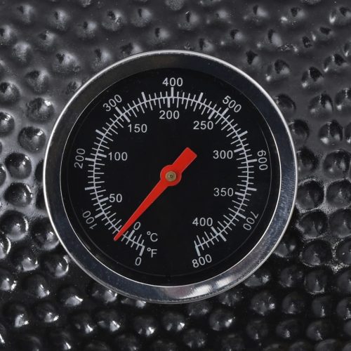 Kamado Barbecue Grill Smoker Ceramic 76 cm – Black