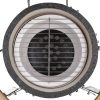 Kamado Barbecue Grill Smoker Ceramic 76 cm – Black