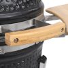 Kamado Barbecue Grill Smoker Ceramic 76 cm – Black