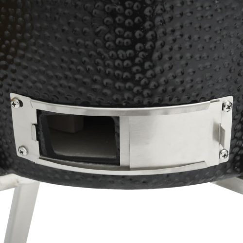 Kamado Barbecue Grill Smoker Ceramic 76 cm – Black
