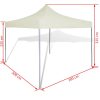 Foldable Tent 3 x 3 m – Cream