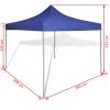 Foldable Tent 3 x 3 m – Blue