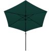 LED Cantilever Umbrella 3 m – Green