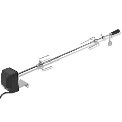 BBQ Rotisserie Spit with Motor Steel – 1000 mm