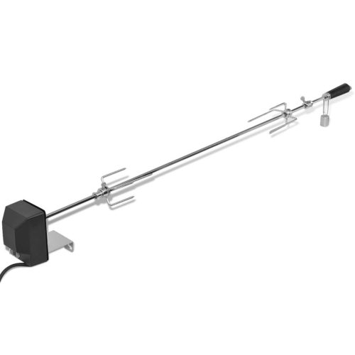 BBQ Rotisserie Spit with Motor Steel – 1200 mm