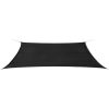 Sunshade Sail HDPE Rectangular – 4×6 m, Anthracite