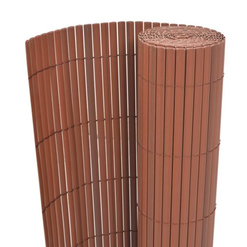 Double-Sided Garden Fence – 90×300 cm, Brown