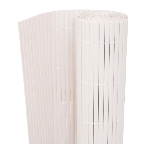 Double-Sided Garden Fence – 90×500 cm, White