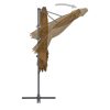 Cantilever Umbrella with Steel Pole – 250×250 cm, Taupe