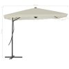 Outdoor Parasol with Steel Pole 250×250 cm – Sand