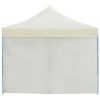 Folding Pop-up Party Tent with 8 Sidewalls 3×9 m – Cream