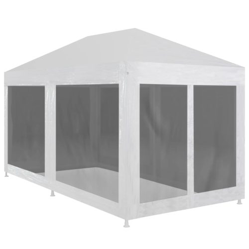 Party Tent with 4 Mesh Sidewalls