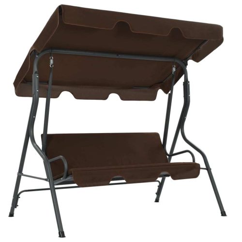 Garden Swing Bench 170x110x153 cm – Coffee
