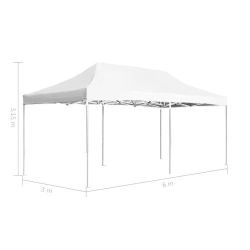 Professional Folding Party Tent Aluminium – 6×3 m, White