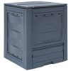 Garden Composter Grey 60x60x73 cm – 260 L