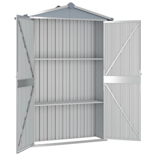 Garden Shed 107.5x46x183 cm Galvanised Steel