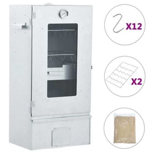 BBQ Oven Smoker with 1kg Wood Chips – 44.5x29x83 cm