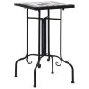 Mosaic Side Table Ceramic – Black