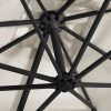 Cantilever Umbrella with LED lights and Steel Pole 250×250 cm – Sand
