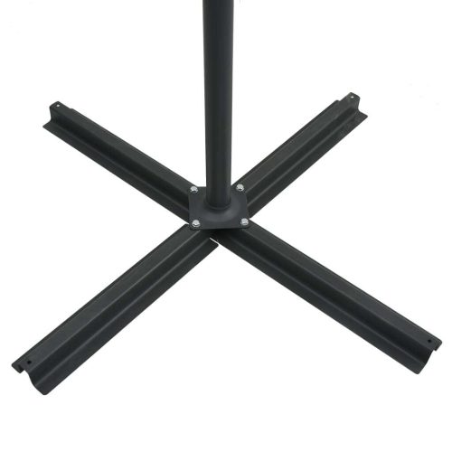 Cantilever Umbrella with LED lights and Steel Pole 250×250 cm – Sand