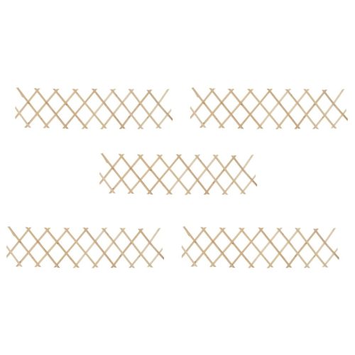 Trellis Fences 5 pcs Firwood – 180×30 cm