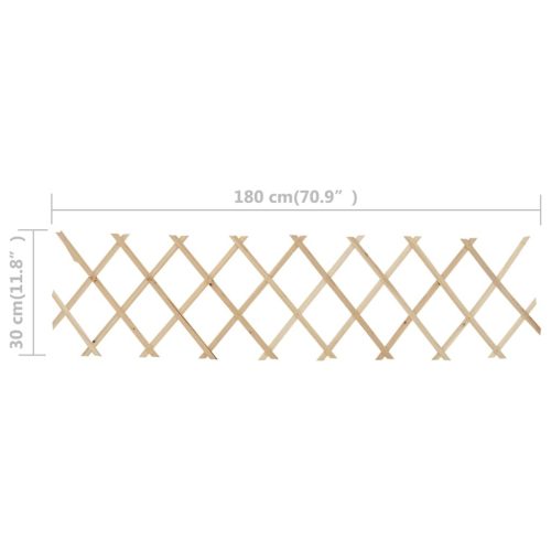 Trellis Fences 5 pcs Firwood – 180×30 cm