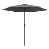 Outdoor Parasol with Aluminium Pole 270×246 cm – Anthracite