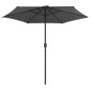 Outdoor Parasol with Aluminium Pole 270×246 cm – Anthracite