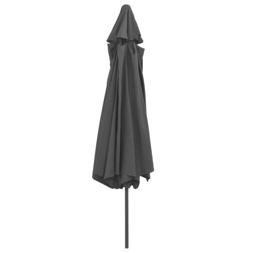 Outdoor Parasol with Metal Pole 400 cm – Anthracite