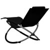 Children’s Sun Lounger Steel Black