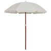 Parasol with Steel Pole – 180 cm, Sand