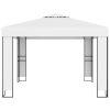 Gazebo with Double Roof – 3×3 m, White