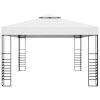 Garden Gazebo Powder-Coated Steel – 3×4 m, White