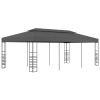 Garden Gazebo Powder-Coated Steel – 3×6 m, Anthracite