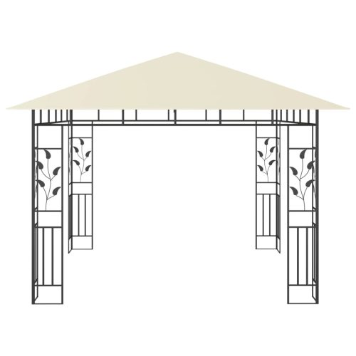 Gazebo with Mosquito Net 180 g/m – 3x3x2.73 m, Cream