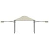 Gazebo with Double Extended Roofs 3x3x2.75 m 180 g/m – Cream