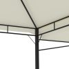 Gazebo with Double Extended Roofs 3x3x2.75 m 180 g/m – Cream