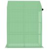 Greenhouse with Shelves Steel 143x143x195 cm