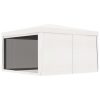 Party Tent with 4 Mesh Sidewalls – 4×4 m, White