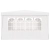 Professional Party Tent with Side Walls 90 g/m – 4×4 m, White