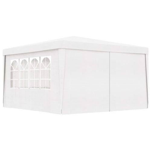 Professional Party Tent with Side Walls 90 g/m – 4×4 m, White